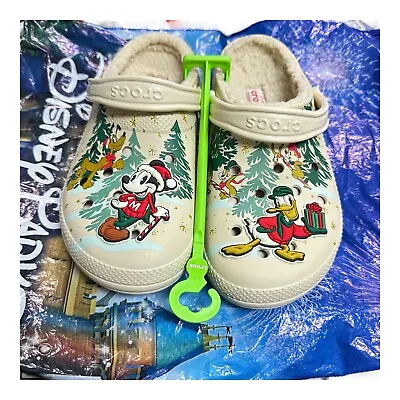 Disney Crocs Mickey Mouse And Friends Christmas Crocs Size M 10 W 12 • $69.97