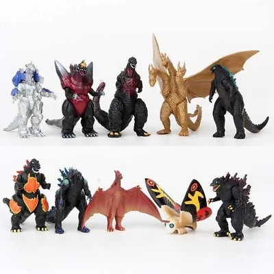 Godzilla Ghidorah Mechagodzilla Mothra Rodan King Of Monster 10pcs Toy Figures • $18.99