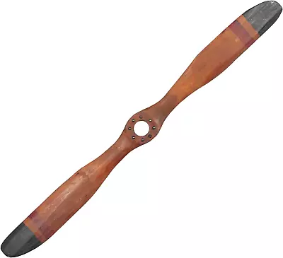 Wooden Airplane Propeller Vintage Aviation Home Wall Decor Traditional Brown New • $43.74