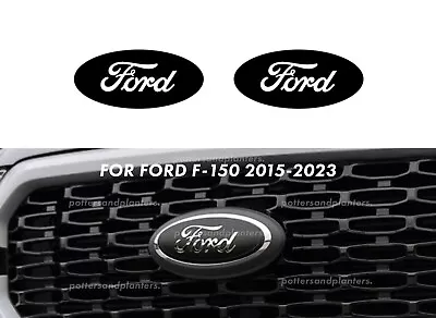 For 2015 - 2023 Ford F150 Emblem Vinyl Decal Overlay Die-Cut Insert Set Of 2 • $19.99