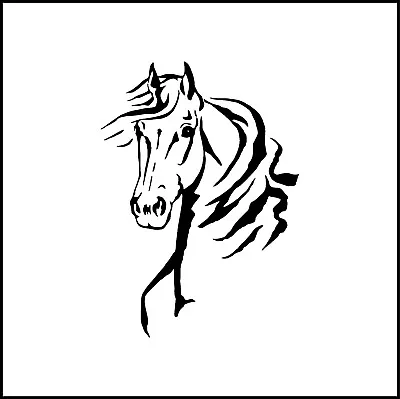 Horse Head Outline Vinyl Decal/Sticker For Car/Truck/SUV/RV/Window • $8.10