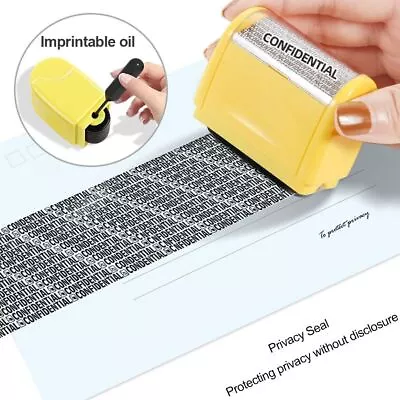 Safety Identity Protection Stamps Roller ID Security Stamp Confidential Stamp • $15.54