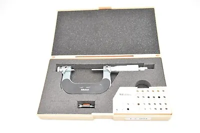 Mitutoyo 126-138 Screw Thread Pitch Micrometer 1 -2  .001  W/ Case Excellent • $395