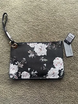 $25 • Buy FOREVER NEW Monochrome Floral Lizzie Zip Pouch Bag BRAND NEW WITH TAGS &RRP $39!
