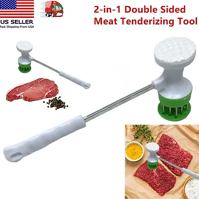 11'' Double Sided Beef Steak Mallet Meat Tenderizer Hammer Kitchen Pounder Tool • $9.99