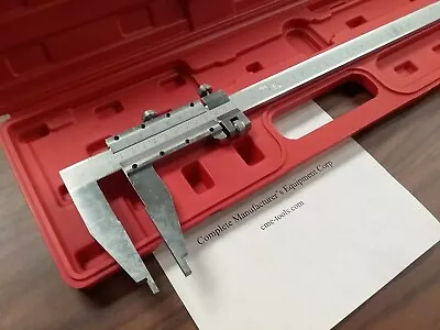 24  HEAVY DUTY VERNIER CALIPER-stainless Fine Adjustment 4  Jaw Depth #106-755 • $56