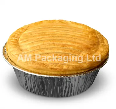 £96.60 • Buy **FULL CASE 2200 SILVER Pukka Pie Foil Round Aluminium, Meat Steak, Chicken,