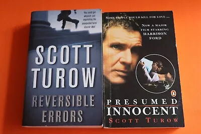 2 Scott Turow Books Kindle County Series Reversible Errors Presumed Innoce (P4) • $22.95