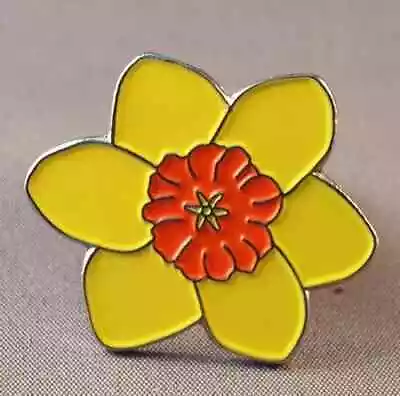 New Daffodil Yellow Flower Plant English Garden Pin Badge Tie Pin Badge • £2.15