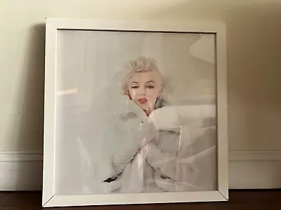 Framed Marilyn Monroe - Fur White Coat Poster  Nostalgia Poster 22  X 22  • $28.99