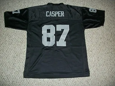 DAVE CASPER Unsigned Custom Oakland Black Sewn New Football Jersey Sizes S-3XL • $38.05