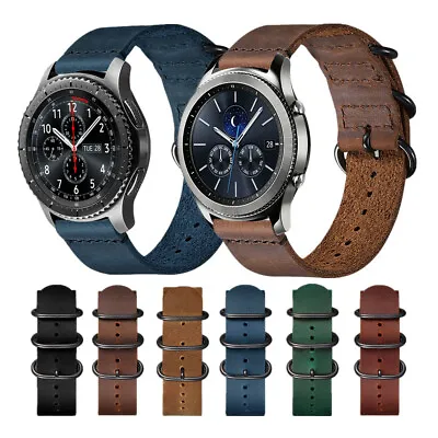 Watch Band For Samsung Gear S3 S2 Classic Vintage Leather Wristband Strap • $14.99