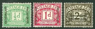 SG D1-D3 Bechuanaland 1926 Postage Due Set Of 3. Fresh Mounted Mint CAT £50 • $12.42