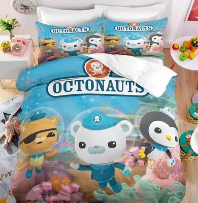 Octonauts/Barnacles/Duvet Cover/Double-sided Pillowcase/Cartoon/Kids/Bedding Set • £28.80