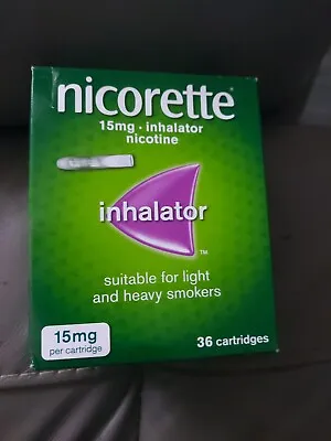 £20.90 • Buy Nicorette 15mg Nicotine Inhalator - 36 Cartridges
