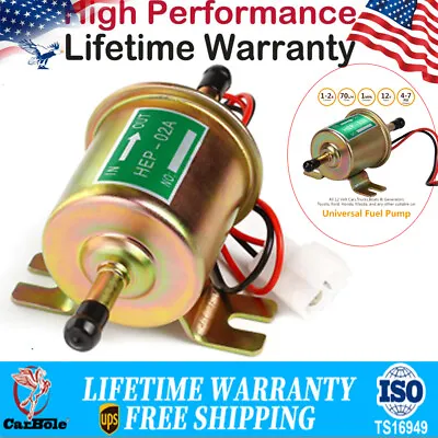 Universal 4-7PSI Electric Fuel Pump E8012S FD0002 Diesel Inline EP12S Carburetor • $14.69