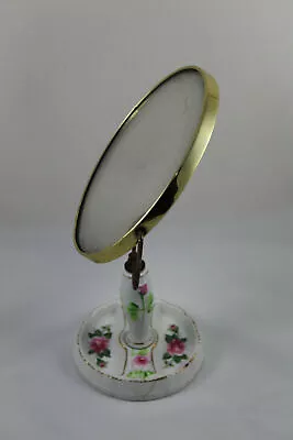 Antique Double-sided Porcelain Vanity Mirror With Magnifying Glass. 1940s. • $66.98