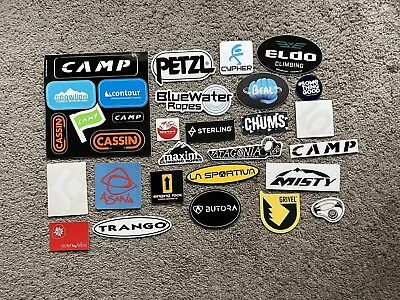 30 Climb Climbing Stickers/Decals Petzl Camp Patagonia Black Diamond Misty Mtn • $44.99