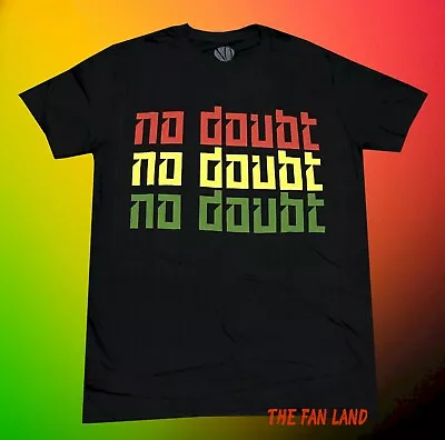 New No Doubt Rasta Classic Black Mens Vintage T-Shirt • $22.95