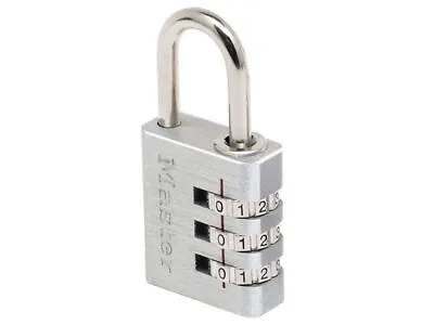 Master Lock - Aluminium 30mm 3 Digit Combination Padlock • £12.37