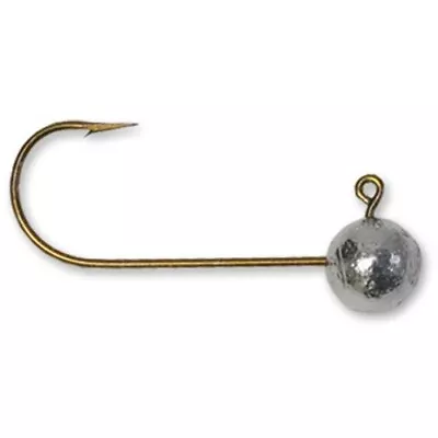 Round Head No Collar Jigs 1/32 Oz. #6 VMC Hook Unpainted 25 Per Pack. • $5.29