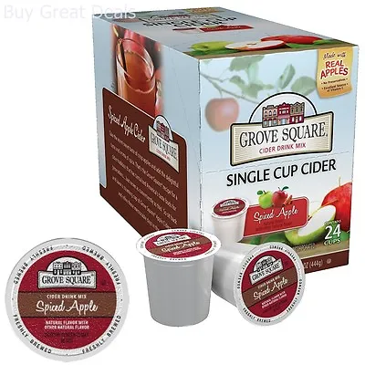 Cider Spiced Apple 24 Single Serve K-Cups Coffee For Keurig Blend Grove Square • $25.98