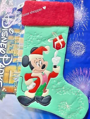 2023 Disney Parks Santa Mickey Mouse Classic Christmas Holiday Stocking New • $47.85
