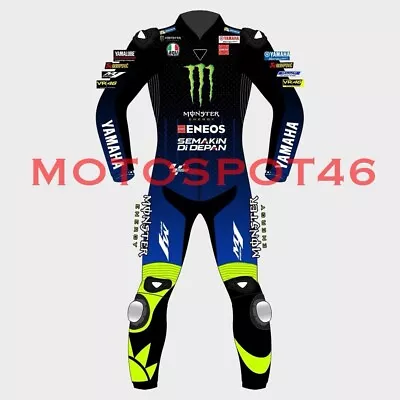 Motorcycle Leather Racing Suit One Piece Regular Size And Custom Rossi VR46 • $599