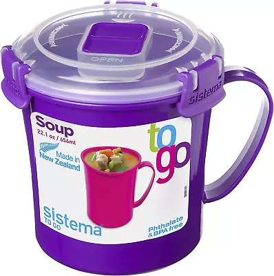 Sistema Microwave Plastic Soup Mug 2.8 Cup Medium • $16.41