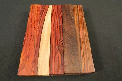 COCOBOLO PEN BLANKS  5 Pcs   MIXED COLORS  AWESOME COLORS AND FIGURE!!!!! • $16.99