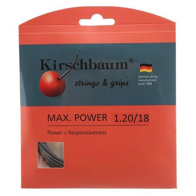 £9.95 • Buy Kirschbaum Max Power 18 1.20mm Tennis Strings Set