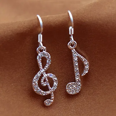 Gorgeous 925 Silver Drop Earrings Women Cubic Zirconia Jewelry Gift A Pair/set • $1.96