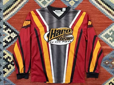 VTG 90s Haro Lee Pipes BMX Bike L/S Jersey - Youth Boys M 10/12 Yellow Red #28 • $24.99