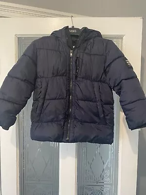 Zara Boys Navy Padded Jacket  Age 7 Years  • £3