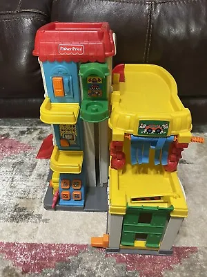 Fisher Price Parking Garage With Sounds 1999 - Vintage Toy • $25