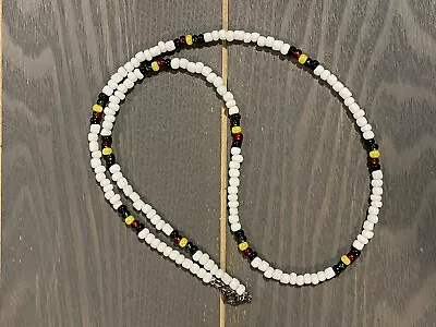 Rasta White Necklace 24” NEW Made By Me Cali Hippie Boho Surfer Skater 90s • $13