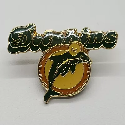 ⭐️ 1984 Vintage Miami Dolphins NFL Football Hat Lapel Jacket Pin Pinback • $12.99