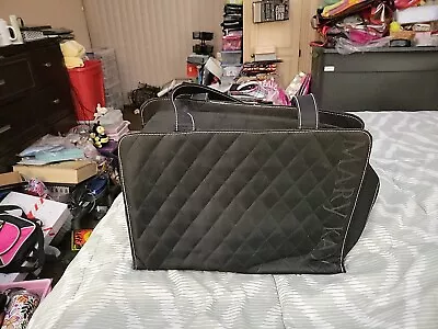 MARY KAY Quilted Black Large Makeup Travel TOTE • $49.99