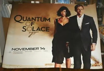 QUANTUM OF SOLACE 007 James Bond 5FT SUBWAY MOVIE POSTER 2008 Daniel Craig • $98
