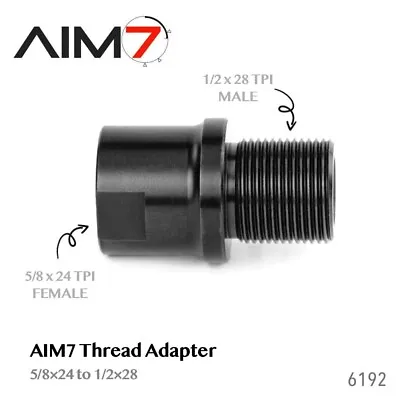 AIM7 Precision Thread Adapter - 5/8x24 To 1/2x28 - 6192 • $25.96