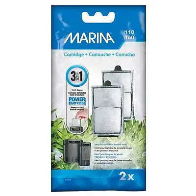 Marina I110/i160 Replacement Aquarium Fish Tank Filter Cartridge A308 | 2 Pack • £3.59