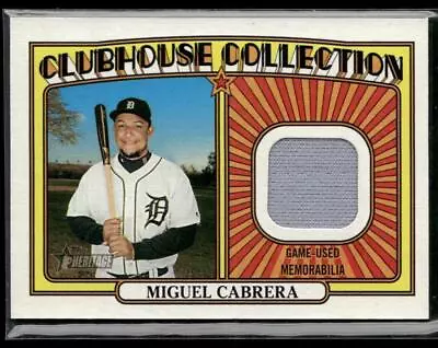 2021 Topps Heritage #CCR-MCA Miguel Cabrera Clubhouse Collection Relics • $2.99