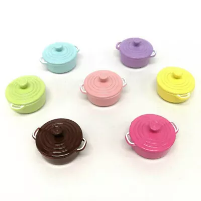 1Pc 1:12 Dollhouse Miniature Accessories Soup Pot Dollhouse Kitchen Kitchenw#rb • $1.37