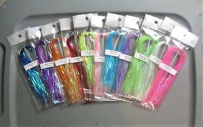 1 Pack (Hank) Lateral Scale..Fish Scale-Flashabou-11 Color Choices-Ship • $1.35