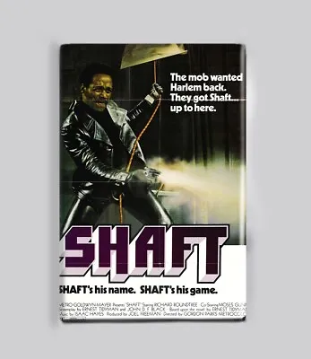 SHAFT (1971) - 2  X 3  MOVIE POSTER MAGNET (70s Blaxploitation Action Classic) • $6.99