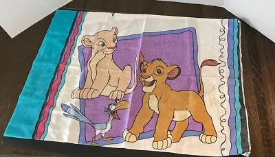 Vintage Disney The Lion King Standard Size Pillow Case Made In USA1995 • $24.75