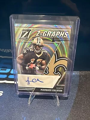 2023 Panini Zenith Marques Colston Autographs Z-Graphs /199 New Orleans Saints • $6