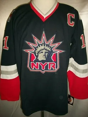 Mark Messier New York Rangers Blue  Statue Of Liberty Throwback  CCM NHL Jersey • $119.99