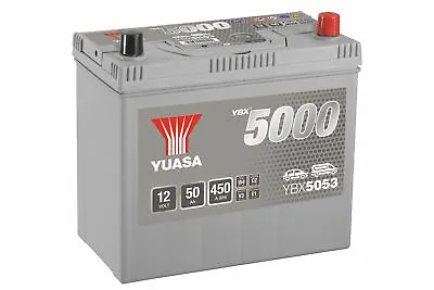 Yuasa YBX5053 Silver High Performance SMF Battery JP/KR JIS • £79.99
