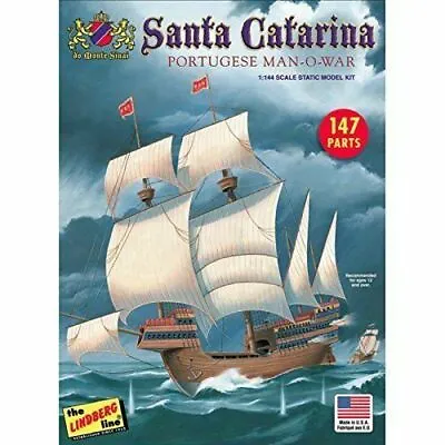 LINDBERG 1/244 Santa Catarina Portuguese Man-O-War Sailing Ship KIT#202~MIB • $19.99